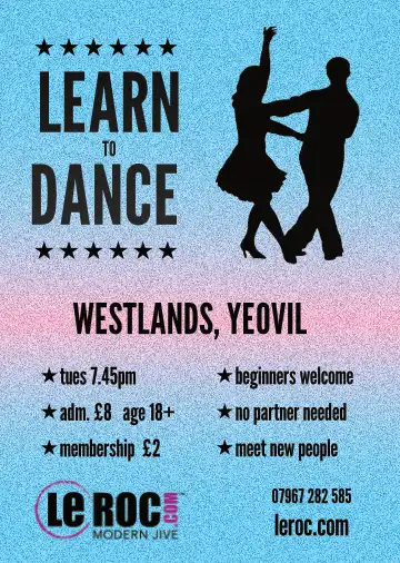 Flyer image for Leroc dance class at Yeovil